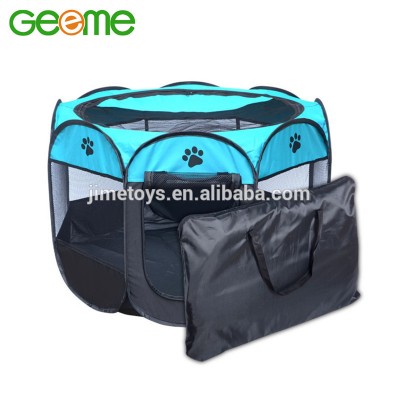 Amazon Hot Selling Necessities Portable Folding Oxford Fabric Pet Dog Playpen with 2 Gates