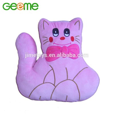 JM6902 Plush Animal Cushion with Cat Shape