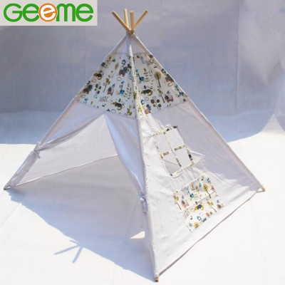 JT704 Cotton Linen Fabric Indian Kid Tipi Tent