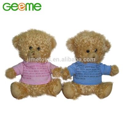 JM7918 Plush Teddy Bears with Customized T-Shirt