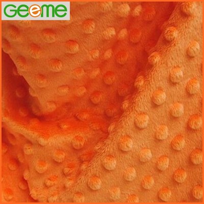 Embossed Dimple Soft Velboa Plush Fabric for Kids