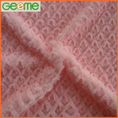 Polyester Brushed PV Plush Upholstery Apparel Fabric