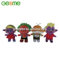 JM8828 Cartoon Plush Dolls with Embroidered Face